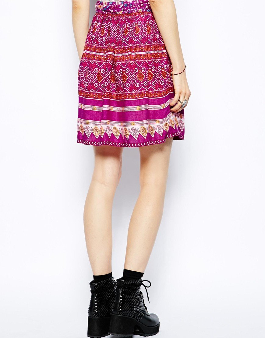 Minkpink Bohemian Rhapsody Waisted Skirt